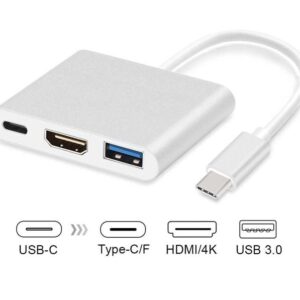 8Ware USB Type-C to HDMI Adapter Cable with Type-C Charging Port - Up to 60W