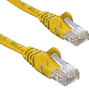 8ware CAT5e Cable 50cm / 0.5m - Yellow Color Premium RJ45 Ethernet Network LAN UTP Patch Cord 26AWG CU Jacket