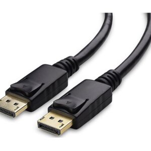 8Ware DisplayPort DP Cable 2m Male to Male 1.2V 30AWG Gold-Plated 4K High Speed Display Port Cable for Gaming Monitor Graphics Card TV PC Laptop