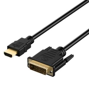 8ware HDMI to DVI-D Adapter Converter Cable 2m - Retail Pack Male to Male 30AWG Gold Plated PVC Jacket for PS4 PS3 Xbox Monitor PC Computer Projector
