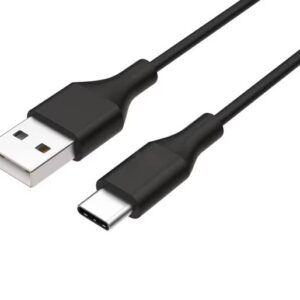 8ware 1m USB-C Type-C Data Sync Charger Cable Black Strong Braided Heavy Duty Charging for Samsung Galaxy Note 8 S8 Plus LG Google Macbook