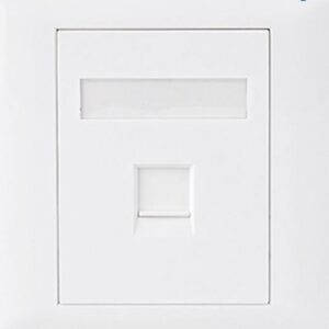 Astrotek CAT5e RJ45 Wall Face Plate 86x86mm 1 Port Socket Kit