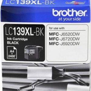 Brother LC139XLBK Black Ink Suits MFC-J6520/6720/6920DW UP TO 2400 PAGES