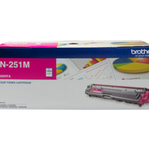 Brother TN-251M MAGENTA TONER CARTRIDGE TO SUIT HL-3150CDN/3170CDW/MFC-9140CDN/9330CDW/9335CDW/9340CDW /DCP-9015CDW(1,400 Pages)