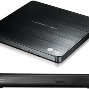 LG GP60NB50 8x Ultra Slim Portable External USB DVD Drive Burner - M Disc Silent Play Jamless Play (LS)