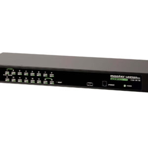 Aten Rackmount KVM Switch 16 Port VGA PS/2-USB, KVM Cables NOT Included, Selection Via Front & USD Menu, Broadcast Mode