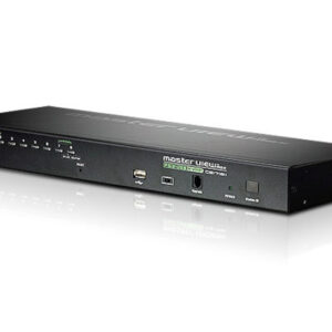 Aten 8 Port Rackmount USB-PS/2 VGA KVMP Over IP Switch with USB 2.0 Hub and Daisy Chain