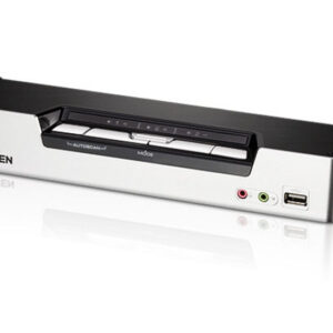 Aten Desktop KVMP Switch 4 Port Single Display HDMI w/ Dolby HD audio, 4x Custom KVM Cables Included, 2x USB Port, Selection Via Front Panel
