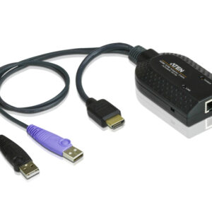 Aten HDMI USB KVM Adapter Cable with Virtual Media & Smart Card Reader Support for KN/KM/KH series