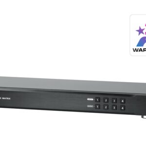 Aten Professional Matrix 4x4 HDMI Matrix, Supports 4K Resolutions tp to UHD, control via front-panel pushbuttons, IR remote and RS232