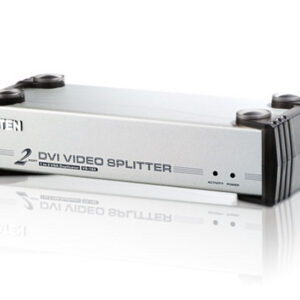 Aten Video Splitter 2 Port DVI Video Splitter w/ Audio, 1920x1200@60Hz, Cascadable to 3 Levels (Up to 8 Outputs)