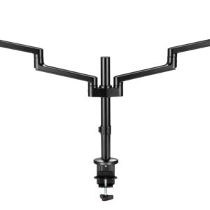 Astrotek Dual Monitor Arm Desk Mount Height Adjustable Stand for 2x LCD Display 23.8' 24' 27' 31.5' 32' 8kg 30° Tilt 180° Swivel 360° Pivot VESA LS
