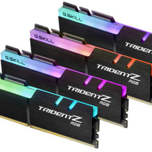 G.SKILL F4-3200C16Q-32GTZR 32GB (4 x 8GB)/ PC4-25600 / DDR4 3200 Mhz/ Timings 16-18-18-38/ Voltage 1.35V/ Trident Z RGB