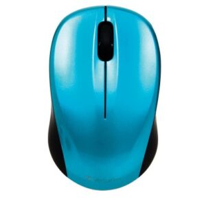 **ON SPECIAL** Verbatim GO Nano Caribbean Blue Mouse Wireless 2.4GHz Wireless Optical, Ultra Compact, 3 Buttons, 1600dpi, Nano Receiver
