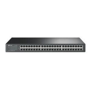 TP-Link TL-SF1048 48-Port 10/100Mbps Rackmount Switch energy-efficient Supports MAC 19-inch rack-mountable steel case 100% Data filtering