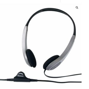 Verbatim Multimedia Headset with Volume Control Headphone - Ideal for Office, Education, Business, SME, Suitable for PC, Laptop, Desktop